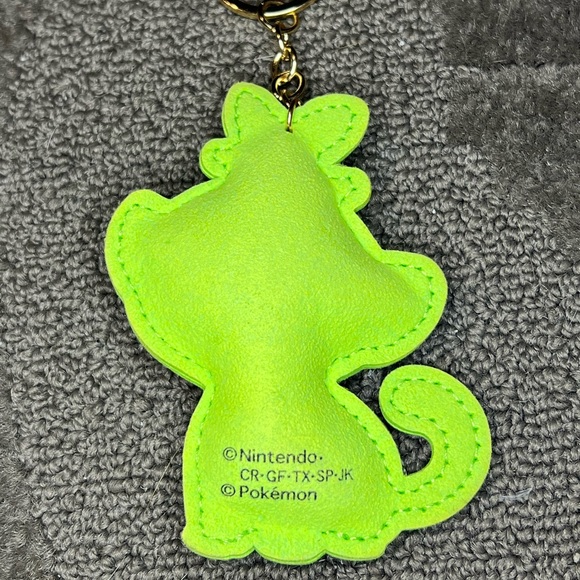 Rhinestone Gem Crystal Covered Grookey Keychain Pokemon Center Japan Kawaii - Picture 5 of 9